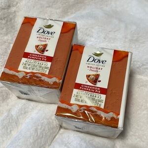 Dove Holiday Bar Soap Limited Edition Cinnamon Pumpkin Pie